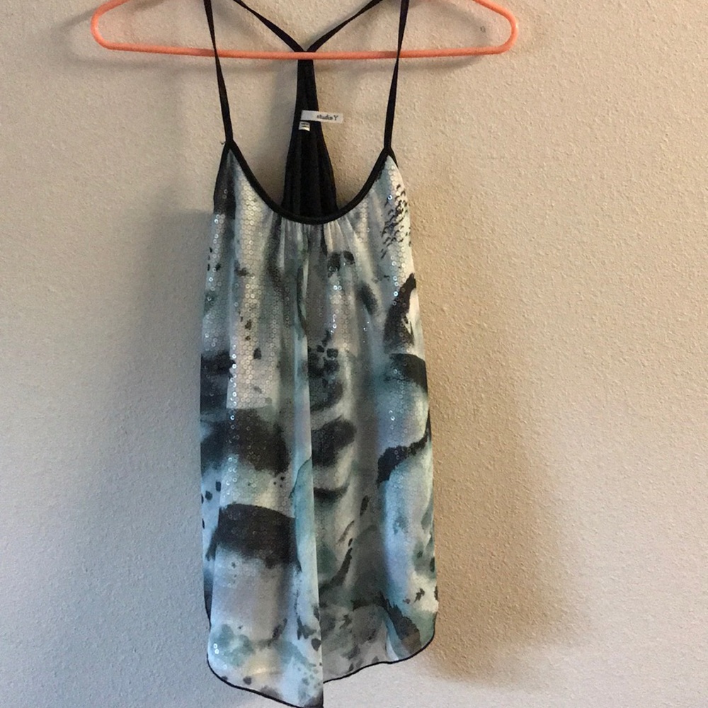 Sequin tank top